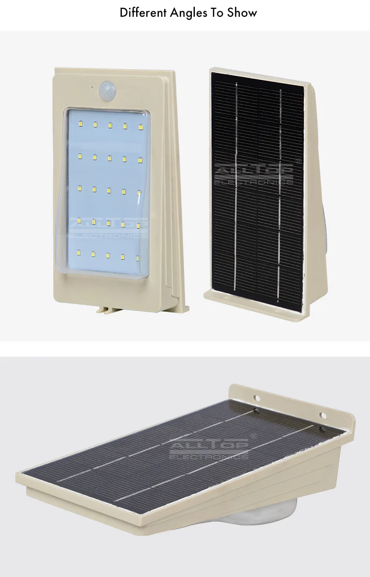 3W wireless compound solar sensor outdoor led wall lights