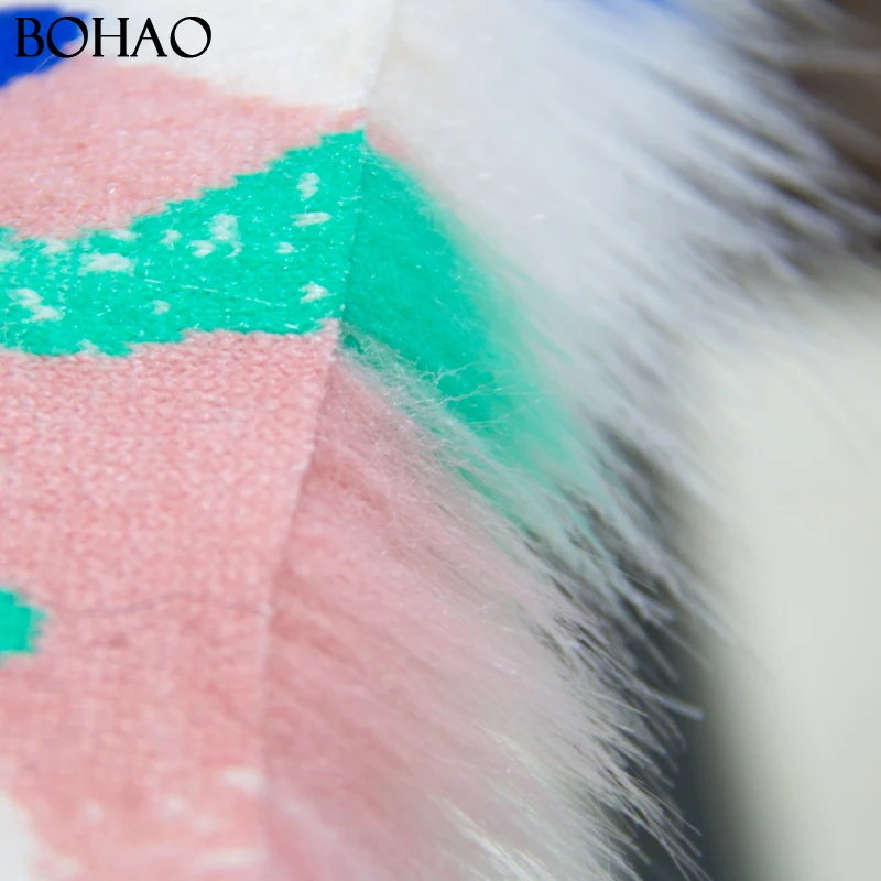 
Pretty Looking Bright Colorful Fake Fur Fabric Textile 