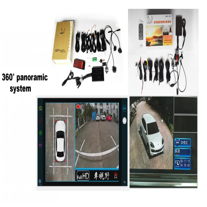 Universal 12V HD 360° Rotatable Car Rear View Reverse Backup Parking Camera Kit