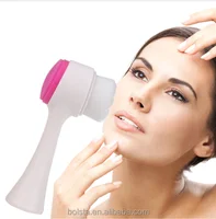 

new Double-side Facial Cleansing Brush Soft Hair Brush Silicone Brush