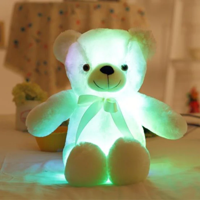 

Light Up Plush Animals LED Teddy Bear Stuffed Colorful Glowing Teddy, Pink, blue, yellow, champagne