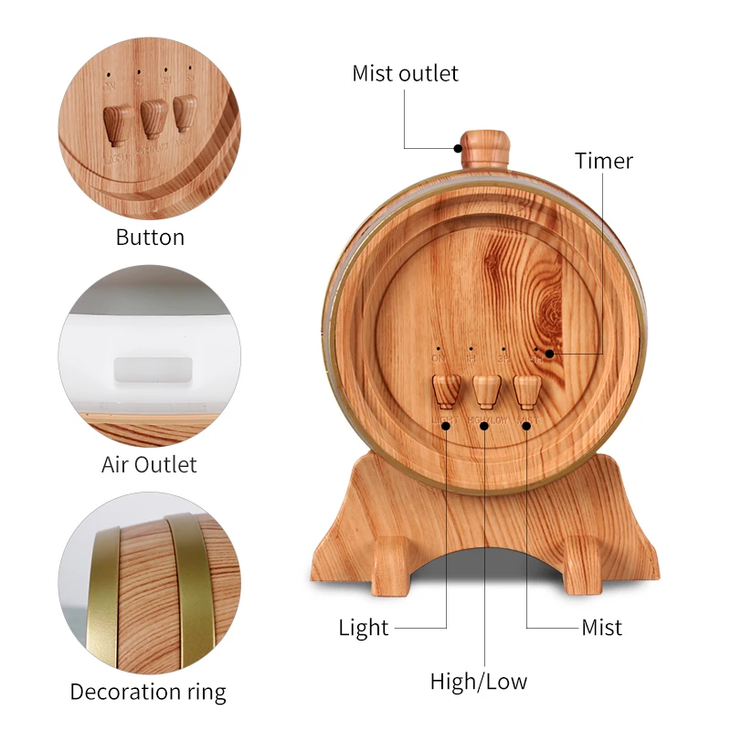 Oak Wood Aroma Diffuser - Elevate Your Space with Fragrance