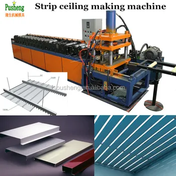 Suspended Metal Slat Ceiling Making Machine Roll Forming ...