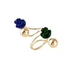 Adjustable Little Golden Beans Fashion Ring Jewelry Personality Punk Ring Resin Rose Index Finger Ring Multicolor Optional
