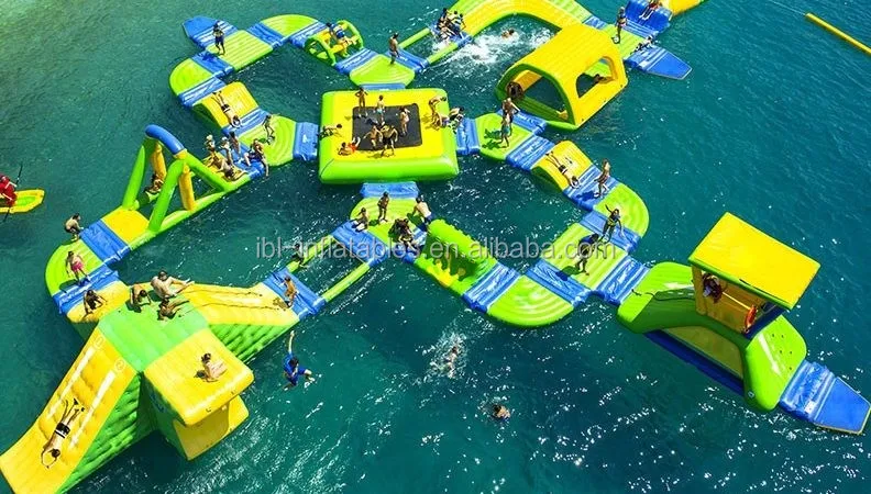 inflatable water obstacle course