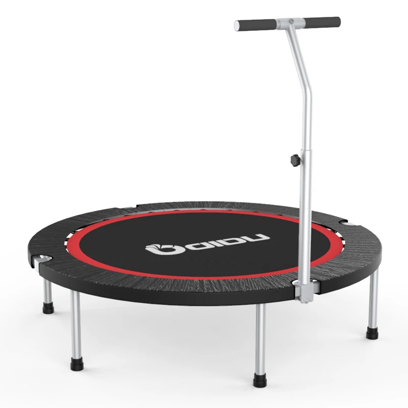 
new design stronger no swings professional four folding trampoline 