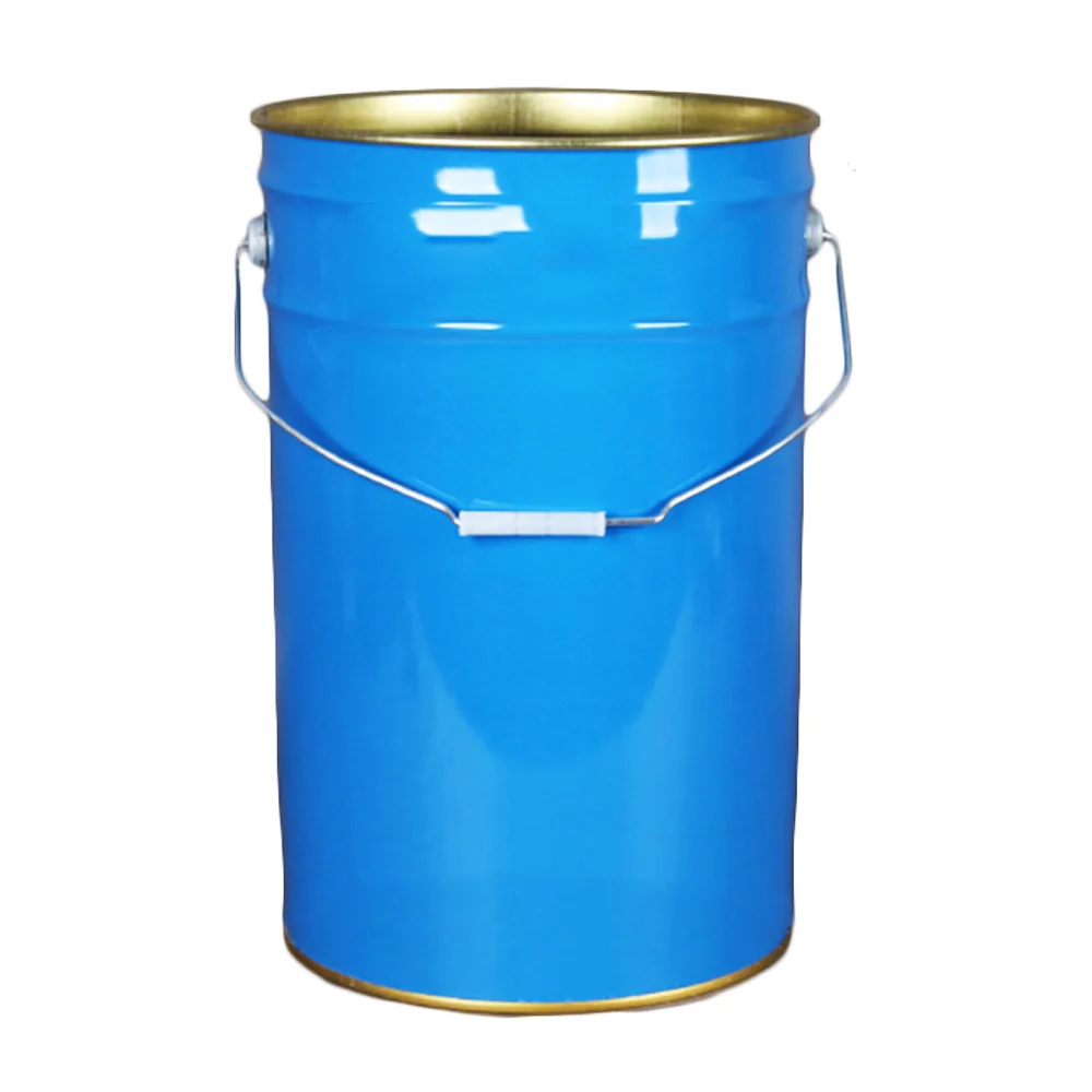 25l Open Head Steel Pail 25 Liters Metal Drum With Lock Ring Lid Buy