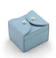 

Small Travel Jewelry Box Organizer Microfiber PU Leather Jewelry Box Storage Case for Earrings Rings Necklaces