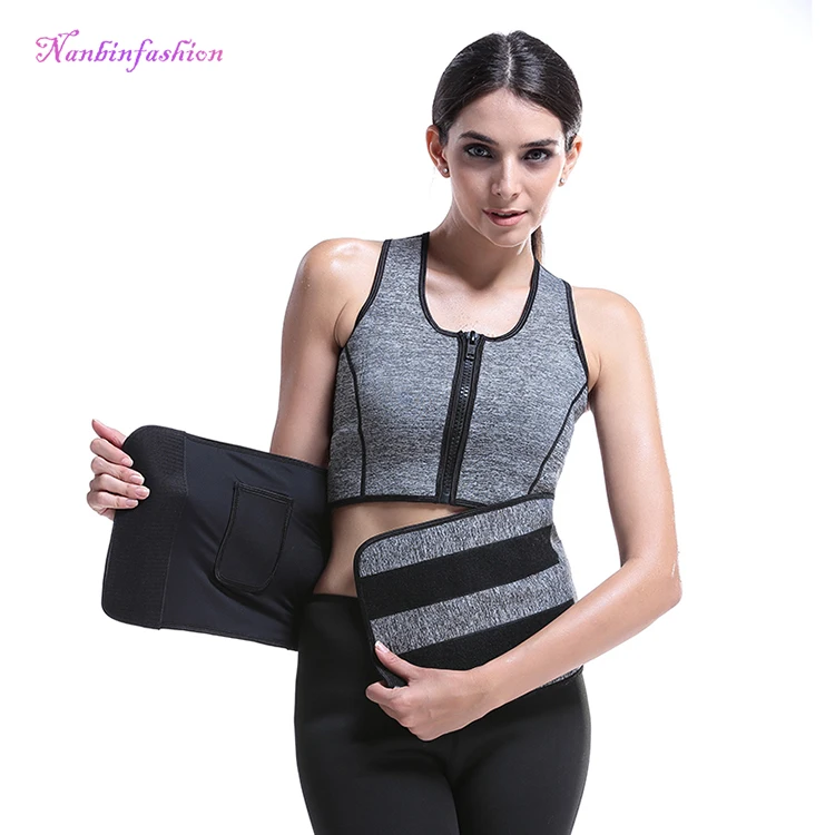 

Women Workout Plus Size Tank Top Neoprene Slimming Vest, Grey