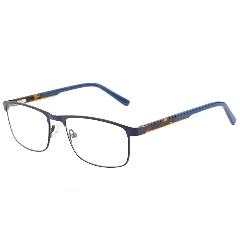 

Latest Design Hot Sell Gentleman Ready Stock Metal Square Optical Frames Eye Glasses For Men, As pictures