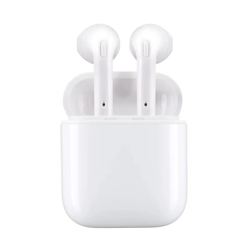 

2019 Hot True Wireless Stereo Earphone Small Headphones With Charging Box, Silver;black