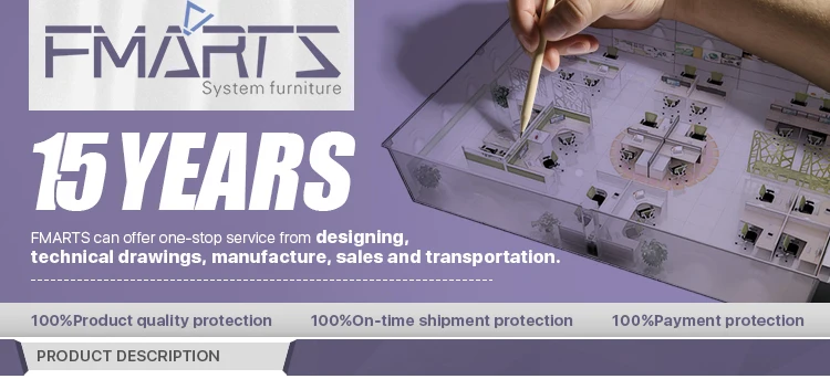 Commercial Furniturec White Executive Popular Wooden Home Office Desk