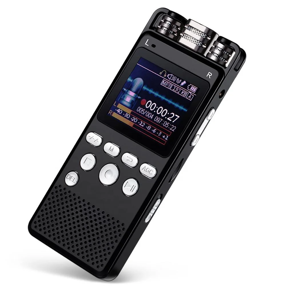 

Small Sound Recorder WAV MP3 REC Recording Audio Dictaphone With Playback Function, Black