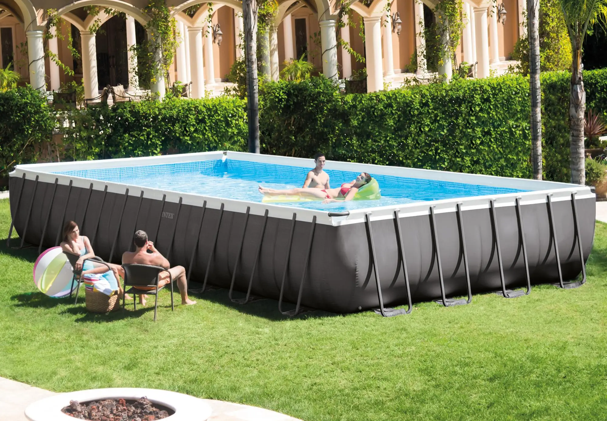 intex easy rectangular frame pool intex