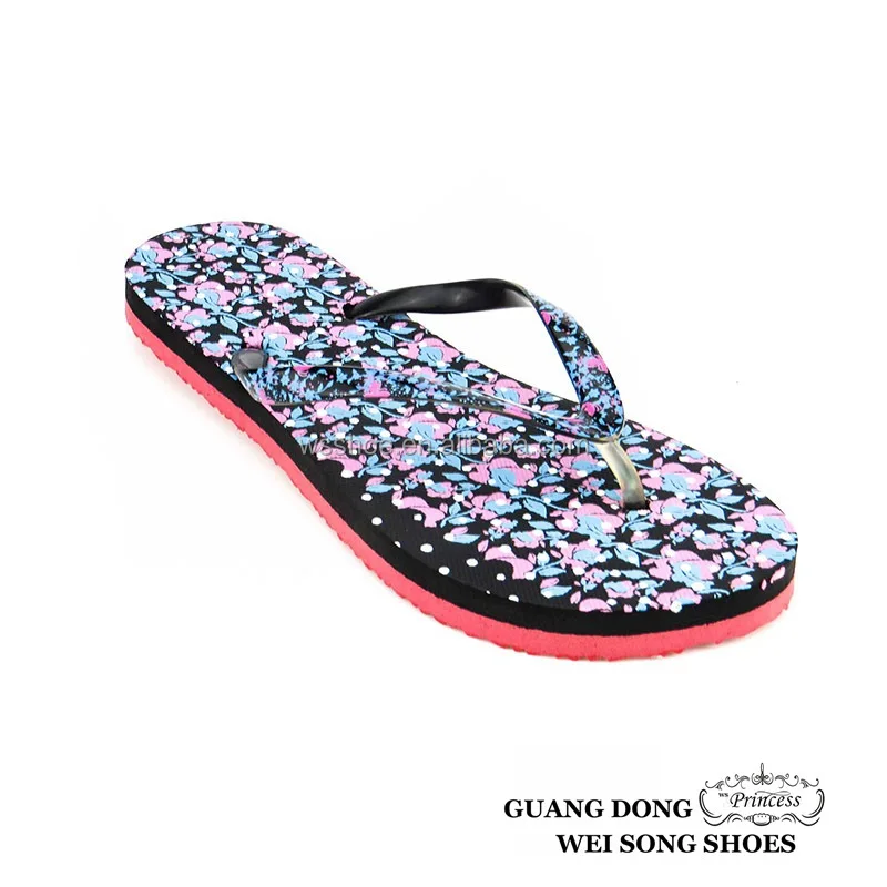 Printed Flower Eva Wholesale Flip Flops Flipper Slipper Women 2015 ...