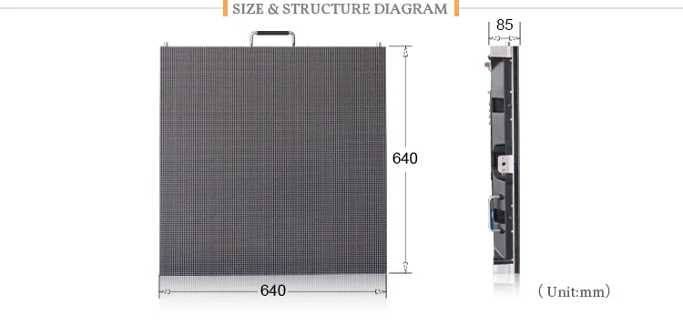 high resolution 64*32 hd sex video  indoor led display screen for rental 