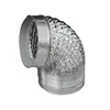 Flexible Clothes Dryer Transition Duct - 4 Inch by 20 Foot with 2 Premium Screw
