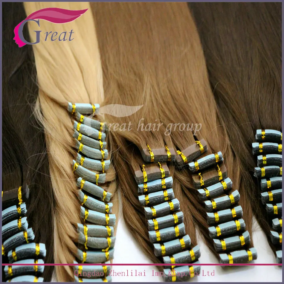 

Greathairgroup Wholesale Tape 2.5g Remy Tape Hair Extension