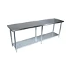 Stainless Steel Work Table Bench With Under Shelf