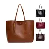 Monogram Women Solid Color Handbag Tote Purse Cheap Tassel Tote Shoulder Bag