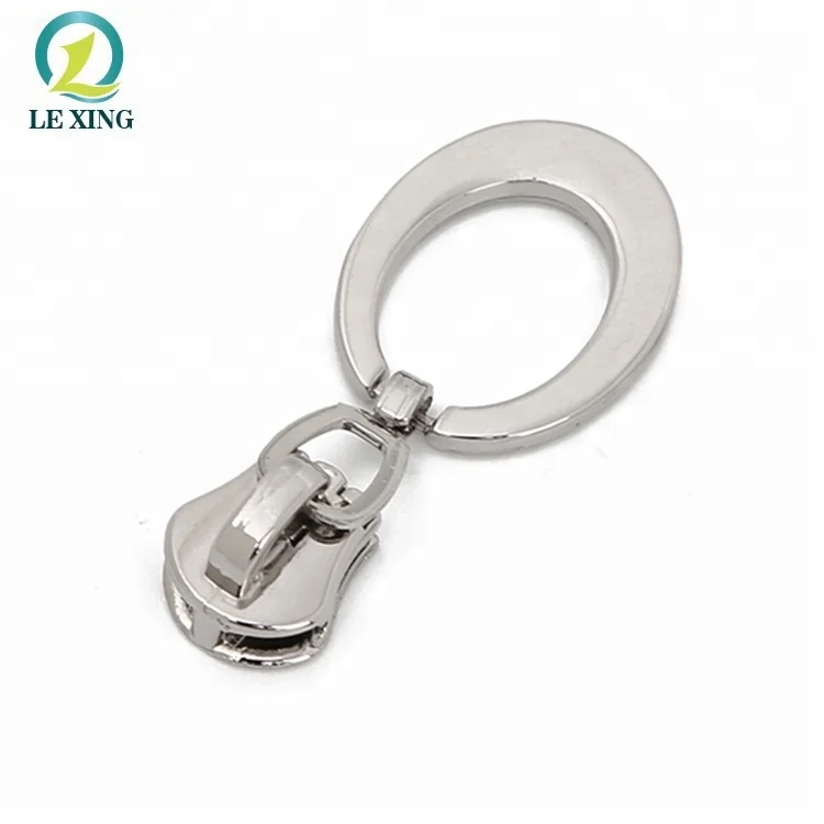 

Zipper factory nickel metal zipper puller for suitcase parts