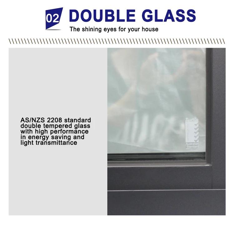 aluminium glass window Wood Grain Finish NFRC windows sliding window philippines price