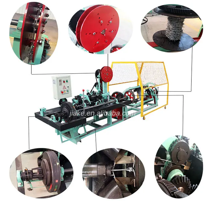high durability automatic double strand barbed wire making machine