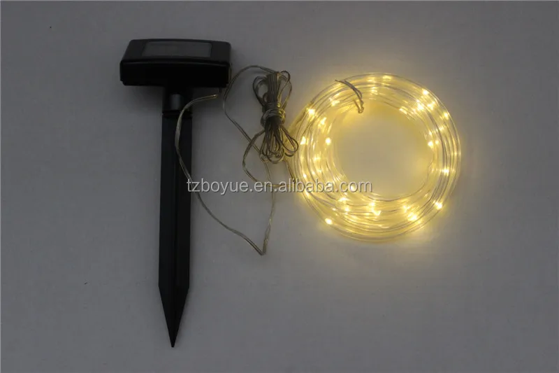 Micro led solar rope light outdoor waterproof tube light