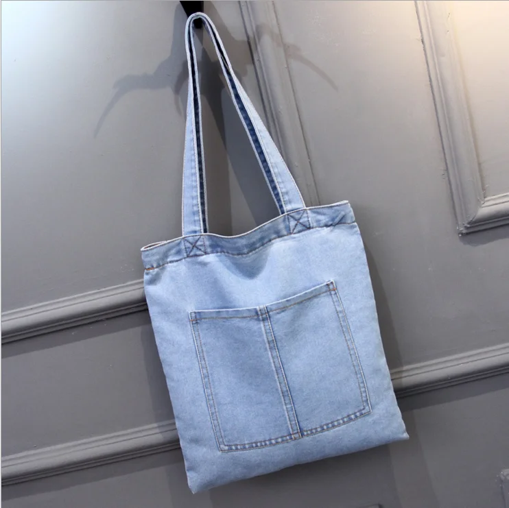 denim beach bag