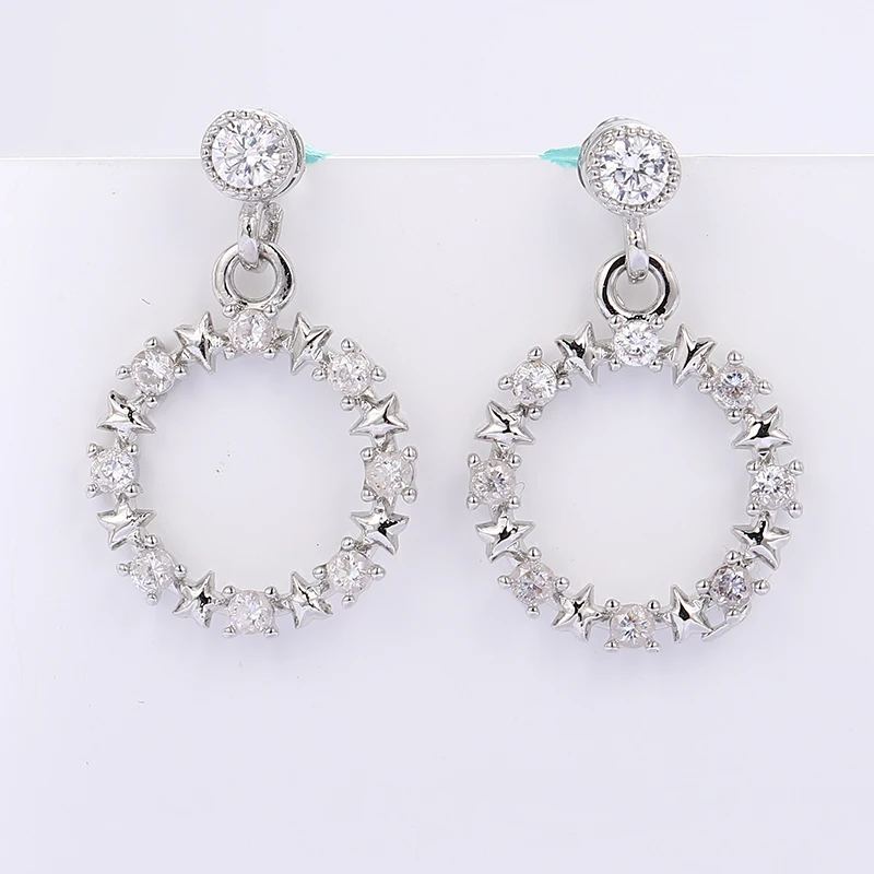 

Lateefah 2019 Fashion Silver Earrings Creative Earrings Cute Round Earrings For Women Jewelry