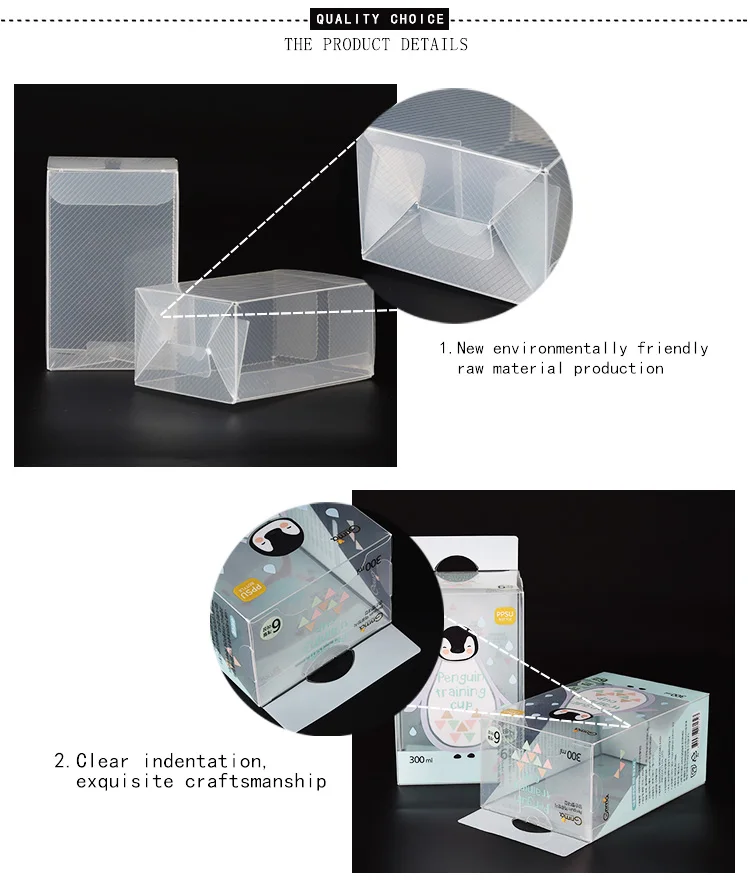 Clear Plastic Crafts Pet Pvc Pp Soap Case Business Card Custom Made Clear Transparent Small Plastic Packaging Box