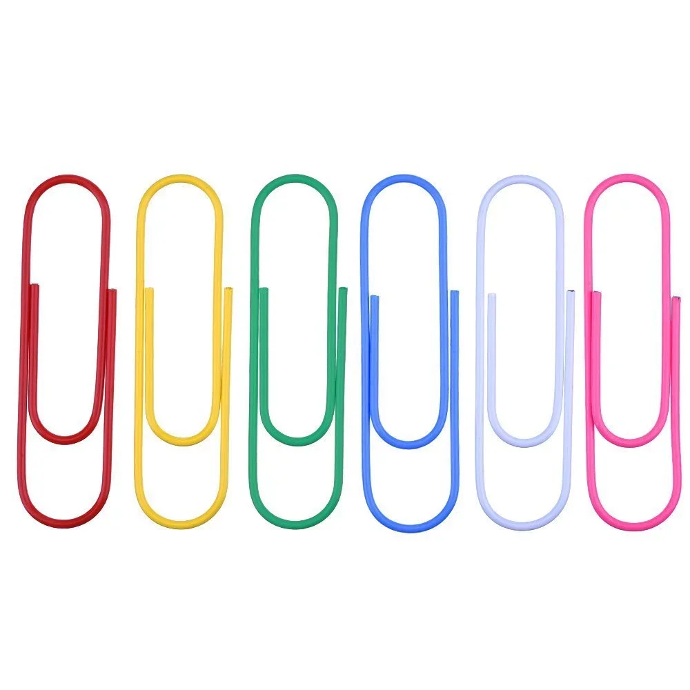 Paper Clips Medium And Jumbo Size Assorted Colors Buy Assorted Colors