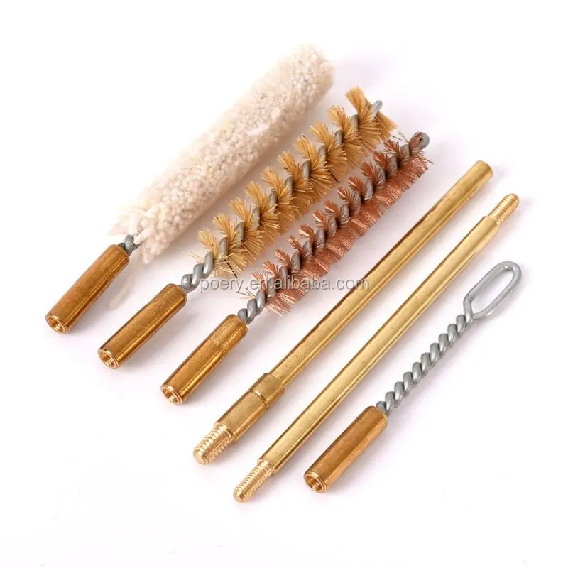 7pcs/set Gun Cleaning Tools Pistols Cal.38/357/9mm Cleaning Kit Gun Rod