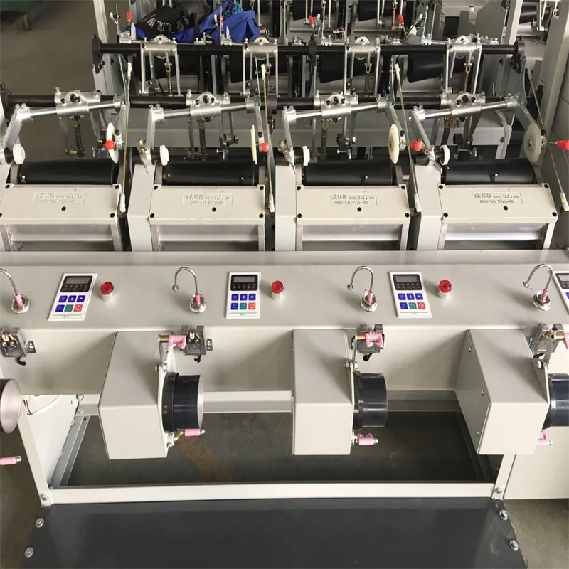 
High speed grooved drum yarn hank to bobbin coil winding machine manufacturer 