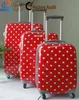 expandable dot print ABS+PC trolley luggage set suitcase with big capacity
