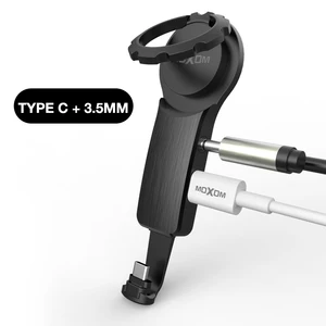 MOXOM 3.5mm Jack Audio Magnetic Aux USB Game Cables Finger Ring Holder