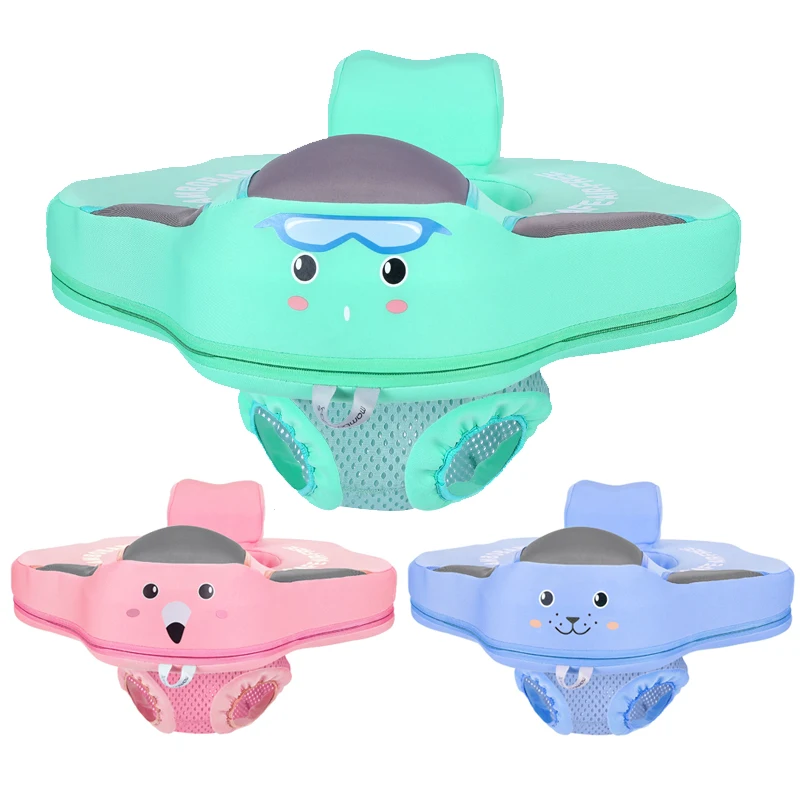 Mambobaby non-inflatable baby seat float,not pvc inflatable swimming ring,cute safely swimming seat float for kids infant