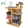360 Degrees Rotating Multi-Function Storage Shelf ,Bamboo Cosmetic Organizer for Makeup, Toiletries