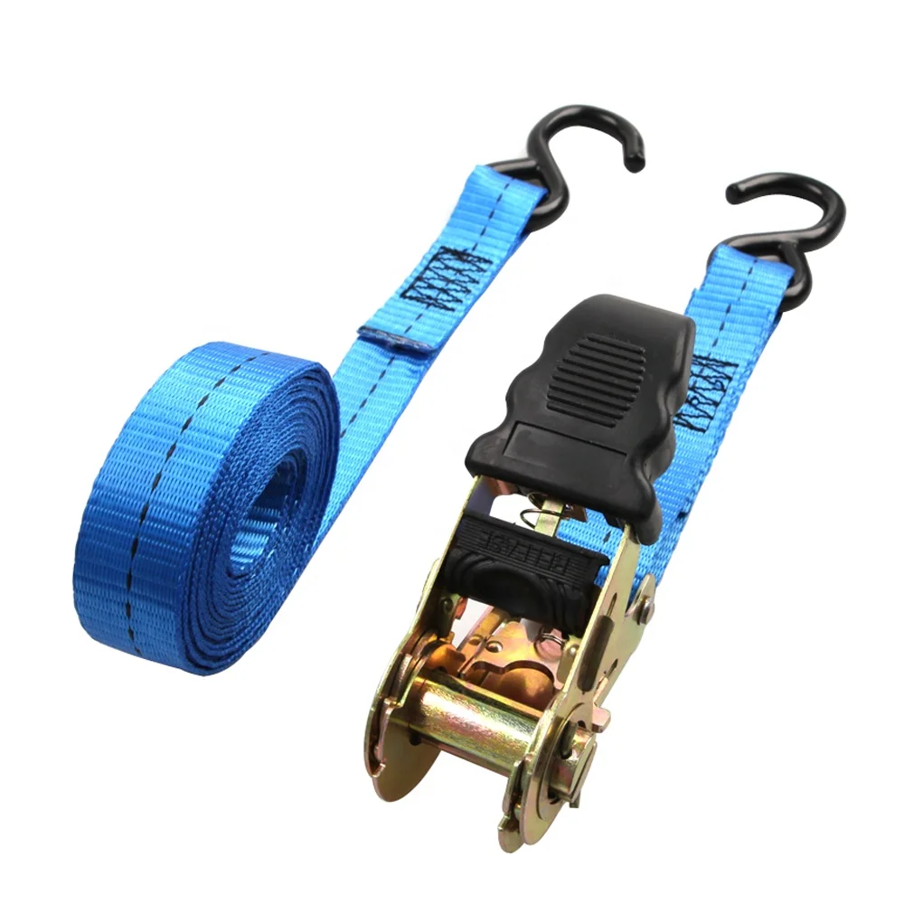 2pcs 25mm 800kg Cargo Lashing Motorcycle Luggage Tie Down Straps Set