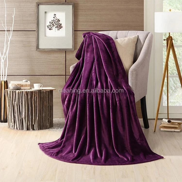 Super Soft Faux Fur Queen Size Korean Double Layer Mink Throw Blanket