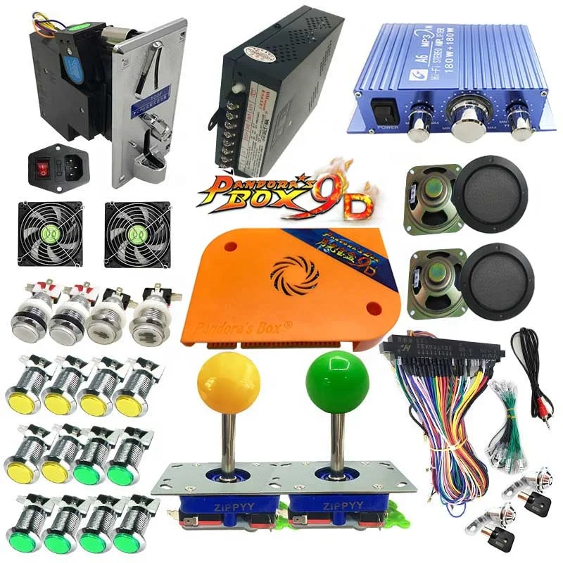 Updated original 2 player arcade controller 9D 2222 in 1 joystick consoles pandora box kit