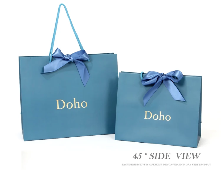Wholesale Luxury Fashion Custom Handmade Boutique Square Bottom Clothes Shopping Gift Packaging Coated Paper Bag (3).jpg