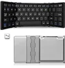 Intelligent Pocket Folding Keyboard Aluminum Bluetooh Foldable Universal Wireless Travel Keypad for iphone pad PC tablet CA5243