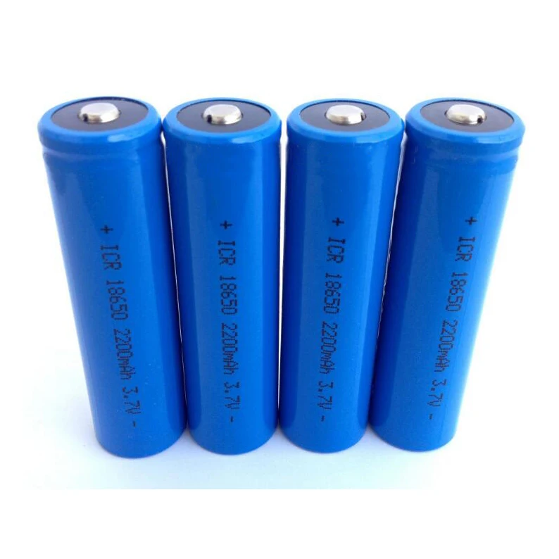 
ICR 18650 battery 3.7v 2200mAh lithium-ion battery cell 