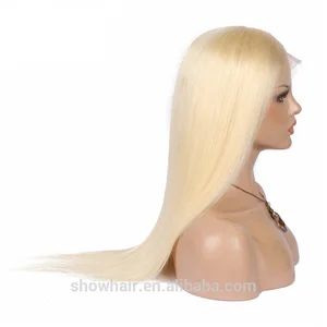 High Quality Straight Real Virgin human hair 613 full lace wig human hair, Brazilian 613 blonde lace wig 2