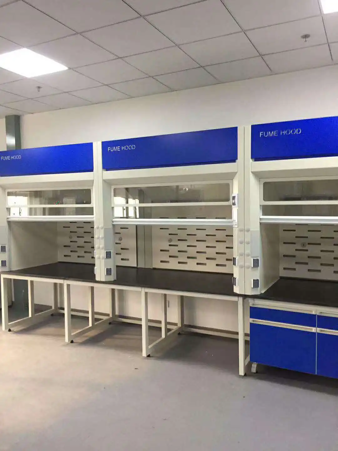 All steel fume hoods 12