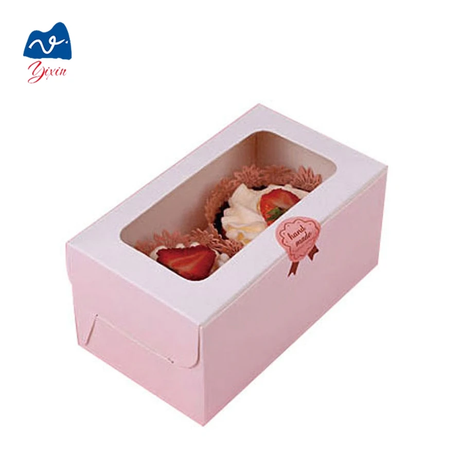 带pvc 窗口的高品质长方形折叠冰淇淋纸盒