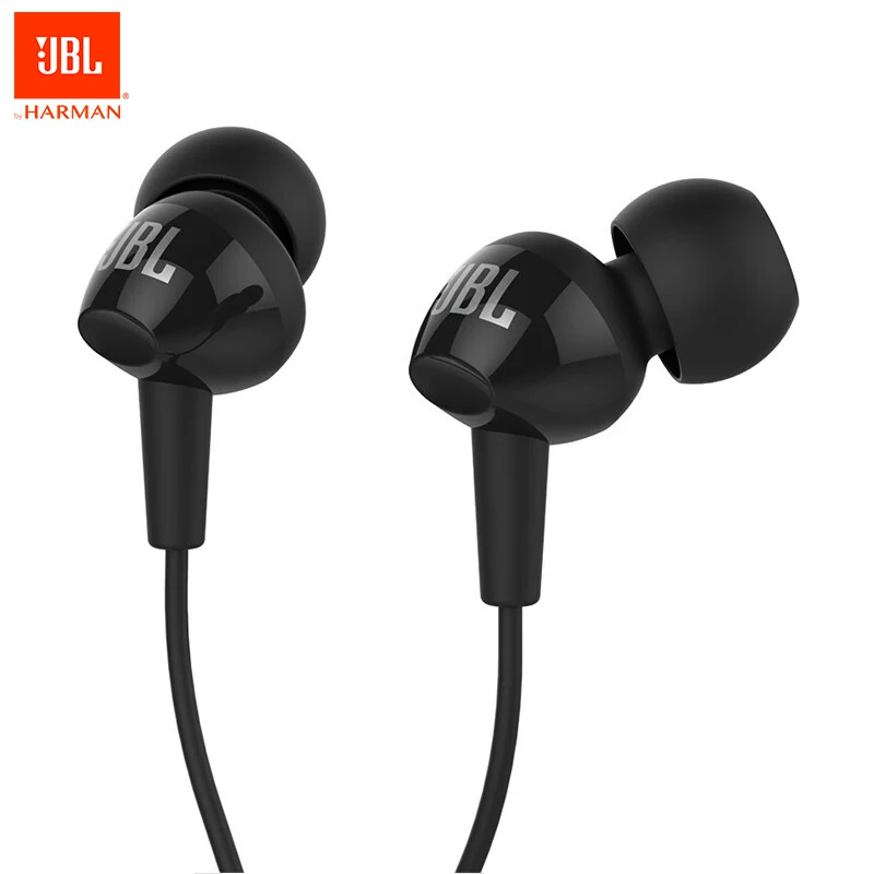 

Original JBL C100SI Universal Earphone 3.5mm Plug In-Ear Wired Headphones with Mic One Button Remote, N/a