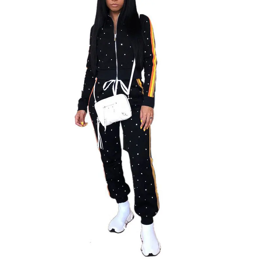 

80908-MX181 autumn women sport casual style two piece sets jumpsuits
