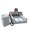 3d 4 Rotary cnc router/ncstudio control system/servo motor with 4 heads